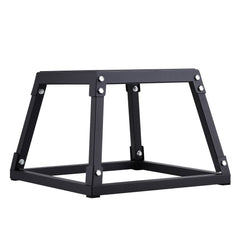 Plyometric Jump Box, 12 Inch Plyo Box, Steel Plyometric Platform and Jumping Agility Box, Anti-Slip Fitness Exercise Step Up Box for Home Gym Training, Conditioning Strength Training, Black
