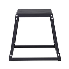 Plyometric Jump Box, 18 Inch Plyo Box, Steel Plyometric Platform and Jumping Agility Box, Anti-Slip Fitness Exercise Step Up Box for Home Gym Training, Conditioning Strength Training, Black