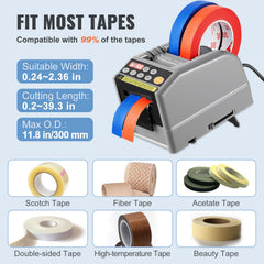 Automatic Tape Dispenser, Self-Adhesive Electric Tape Cutter, 25 W Packaging Machine, Tape Cutter, 6-60 mm Tape Width, Electric Tape Cutter Packaging Machine