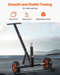 Trailer Dolly, 1000lbs Tongue Weight Capacity, Carbon Steel Trailer Mover with 2 inch Ball, 14 inch Pneumatic Tires, Portable Tow Dolly for Moving RV Trailer