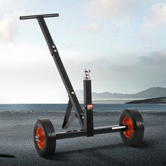 Trailer Dolly, 600lbs Tongue Weight Capacity, Carbon Steel Trailer Mover with 1-7/8 in Hitch Ball and 10 in Solid Tires, Portable Tow Dolly for Moving Car RV Boat Trailer