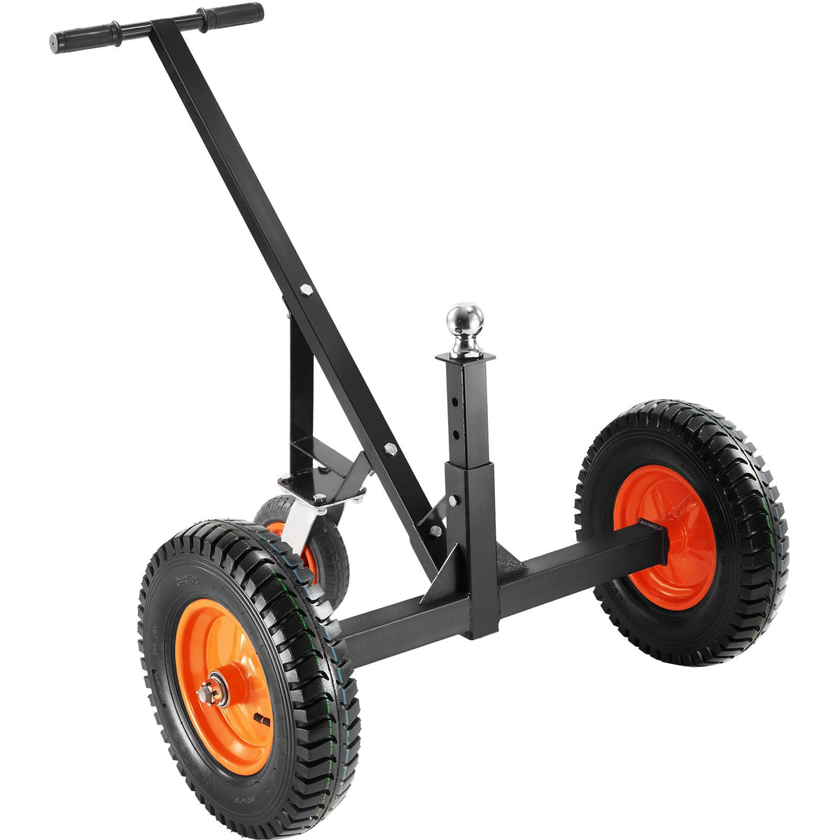 Adjustable Trailer Dolly, 1000lbs Tongue Weight Capacity, Carbon Steel Trailer Mover with 19''-26'' Adjustable Height & 2'' Ball, 16'' Pneumatic Tires & Universal Wheel, for Moving RV Trailer