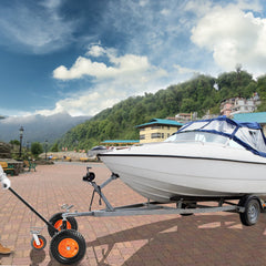 Adjustable Trailer Dolly, 1000lbs Tongue Weight Capacity, Carbon Steel Trailer Mover with 19''-26'' Adjustable Height & 2'' Ball, 16'' Pneumatic Tires & Universal Wheel, for Moving RV Trailer