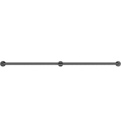 Pipe Stair Handrail Staircase Handrail 4 FT Carbon Steel for Wall Mount