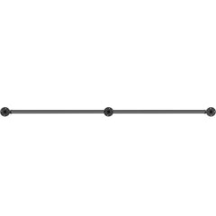 Pipe Stair Handrail Staircase Handrail 4 FT Carbon Steel for Wall Mount