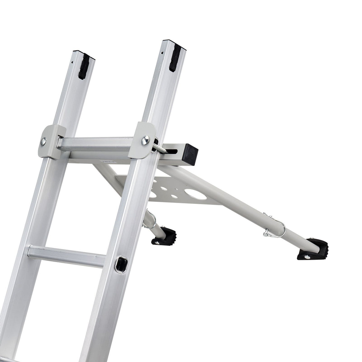Ladder Stabilizer, Adjustable Feet Extension Ladder Standoff, Heavy Duty Wall Ladder Accessories for Roof Gutter, Easy to Use & Wide Adaptability & Anti-slip Rubber Feet, 330 lbs Weight Rating