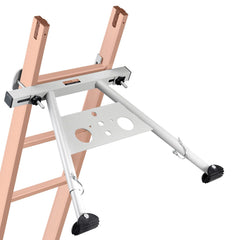 Ladder Stabilizer, Adjustable Feet Extension Ladder Standoff, Heavy Duty Wall Ladder Accessories for Roof Gutter, Easy to Use & Wide Adaptability & Anti-slip Rubber Feet, 330 lbs Weight Rating