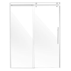 Frameless Shower Door 58-59" x 75" SGCC Tempered Glass 5/16" Chrome