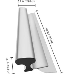 Skimming Blade,40 inch Smoothing Knife, European Stainless Steel Construction Knife, Aluminum Blade Profile Smoothing Knockdown Spatula for Gyprock/Drywall/Wall-Board