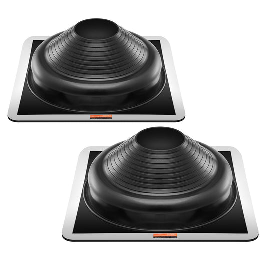 2 Pcs Metal Roof Pipe Flashing Boots Fit 170-355 mm Pipe High Temp EDPM