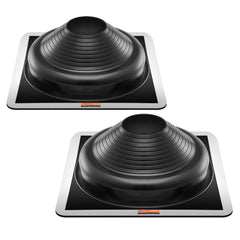 2 Pcs Metal Roof Pipe Flashing Boots Fit 170-355 mm Pipe High Temp EDPM
