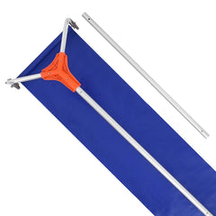 Snow Roof Rake, 27cm Aluminum Blade, 1.25-5.24 m Adjustable Roof Snow Scraper with Wheels & Slide, Lightweight Snows Removal Tool for House Rooftop Leaves Debris Clearing