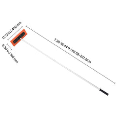 Snow Roof Rake, 45cm Foam Blade, 2.25-5.62 m Adjustable Roof Snow Scraper, Extension Tubes & Non-Slip Handle, Lightweight Snows Removal Tool for House Leaves Debris Clearing