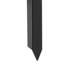 Fence Post Anchor Repair Kit, 2 Pack Inner Diameter 5 x5 cm Heavy Duty Steel Fence Post Support Stakes, Anchor Ground Spike for Repair Tilted, Broken Wood Fence Post