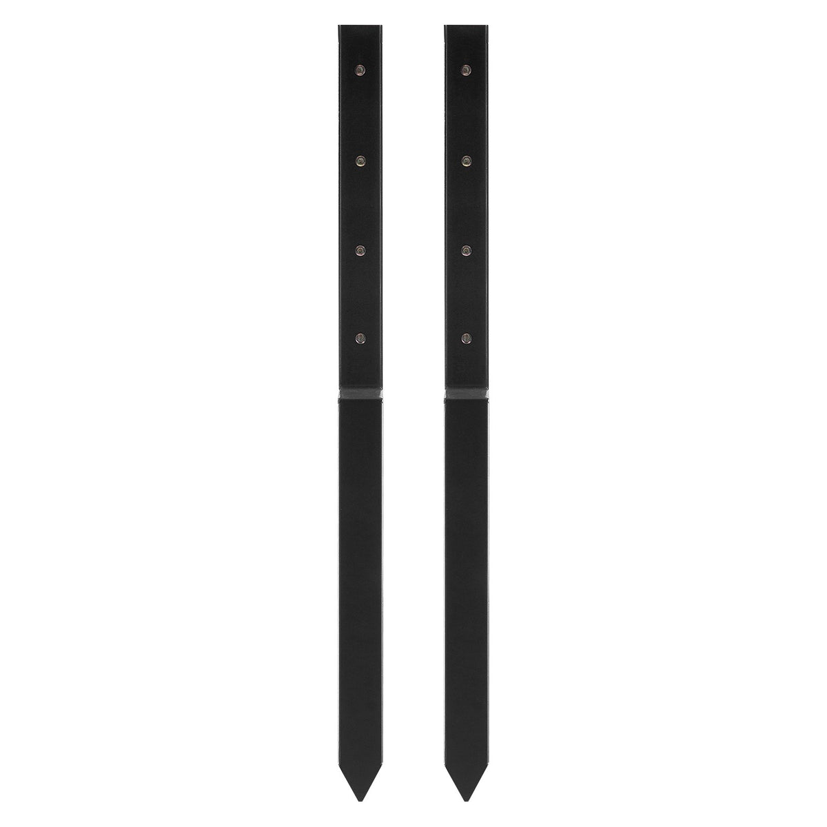 Fence Post Anchor Repair Kit, 2 Pack Inner Diameter 5 x5 cm Heavy Duty Steel Fence Post Support Stakes, Anchor Ground Spike for Repair Tilted, Broken Wood Fence Post
