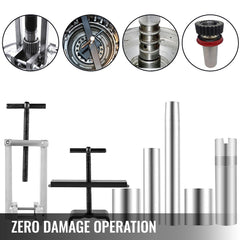 Turbine Shaft, 6pcs Pump Stator Seal Ring Tools, Spring Compressor, Pump Puller Kit, Bushing Sizer Rotor Aligner, Pump Stator Seal Ring and Re-Sizer Kit for Thm700-R4 (Md8), 4L60, 4L60E, 4L70E