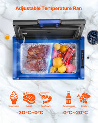 Portable Car Refrigerator Freezer Compressor 35L Single Zone for Car Home