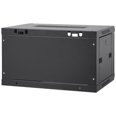 6U Wall Mount Network Server Cabinet, 15.5'' Deep, Server Rack Cabinet Enclosure, 200 lbs Max. Ground-mounted Load Capacity, with Locking Glass Door Side Panels, for IT Equipment, A/V Devices