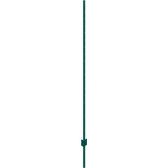 6 Feet Fence Post, 10 Pack U-Channel Heavy Duty Metal Fence Posts, Sturdy Steel Fence Stakes for Garden Yard, Lawn, Farms and Outdoor Wire Fencing, Green