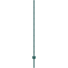 6 Feet Fence Post, 10 Pack U-Channel Heavy Duty Metal Fence Posts, Sturdy Steel Fence Stakes for Garden Yard, Lawn, Farms and Outdoor Wire Fencing, Green
