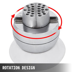 Ball Vise, 3" Engraving Setting Tool, 360° Rotation Engraving Block Vise, 30 PCS Attachment Jewelry Engraving Block Tools Standard Block for Gemstone Inlay and Small-Scale Engraving