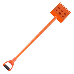 Shingle Shovel 1 Pack, D-Grip Handle Shingle Roof Ripper, High Hardness 45# Steel & Lightweight Easy Tearing Off Roofing & Nails Tool, ideal for Commercial and Residential Use,Orange