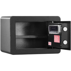 Safe, 0.5 Cubic Feet Home Safe, Steel Security Safe with Digital Keypad and 2 Keys, Wall-Mounted Cabinet Safe Protect Cash, Gold, Jewelry, Documents for Home, Hotel, 350 x 250 x 250 mm