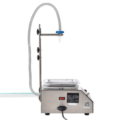 Liquid Filling Machine, 30-15000 g Weighing Capacity, Automatic Bottle Filler Machine Bottling Machine Digital Control for Milk, Water, Oil, Wine, Beverage, Detergent, Shampoo (Single Nozzle)