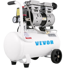 Air Compressor 6.6 Gallon, Portable Air Compressor 1 HP, Oil Free Air Compressor Steel Tank 750W,  Pancake Air Compressor 115 PSI, Ultra Quiet Compressor for Home Repair, Tire Inflation