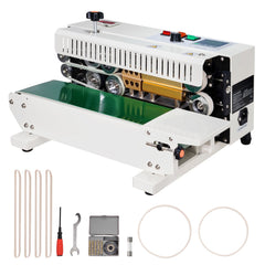 Continuous Bag Band Sealing Machine Horizontal Band Sealer Count Function