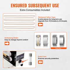 Continuous Bag Band Sealing Machine Horizontal Band Sealer Count Function