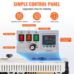 Continuous Bag Band Sealing Machine Horizontal Band Sealer Count Function