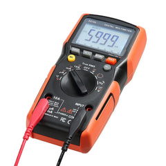 Digital Multimeter, 6000-Count TRMS DC/AC Voltmeter Current Tester, Auto-Ranging Multimeter for Current Voltage Resistance Capacitance Temperature Diodes Continuity Low Impedance Measurment