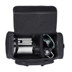 Telescope Case, 560 mm, Telescope Storage Bag with Fixed Buckles, Multi-Pocket & Detachable Divider for Telescope, Shock-Absorbent Telescope Carrying Case to Easily Secure Optical Tube & Tripod