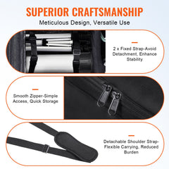 Telescope Case, 560 mm, Telescope Storage Bag with Fixed Buckles, Multi-Pocket & Detachable Divider for Telescope, Shock-Absorbent Telescope Carrying Case to Easily Secure Optical Tube & Tripod