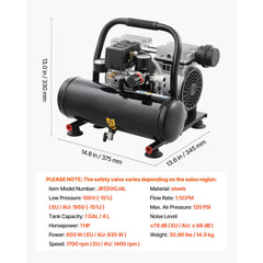 Air Compressor Compact Portable Oil Free Compressor 4L 7bar