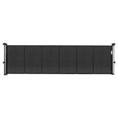 Retractable Baby Gate, 870 mm Tall, Extends up to 2800 mm Wide, Retractable Gate for Kids or Pets, Mesh Material, Easy to Install for Indoor Stairs, Doorways, Hallways, Playrooms, Black