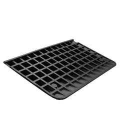 Upgraded Rubber Threshold Ramp, 8.9 cm Rise Door Ramp with 1 Channel, Natural Rubber Car Ramp with Non-Slip Textured Surface, 15 tons Load Capacity Curb Ramp for Wheelchair and Scooter