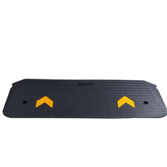 Rubber Threshold Ramp, 5 cm Rise Threshold Ramp Doorway, Recycled Rubber Power Threshold Ramp Rated 15 tons Load Capacity, Non-Slip Surface Rubber Solid Threshold Ramp for Wheelchair and Scooter