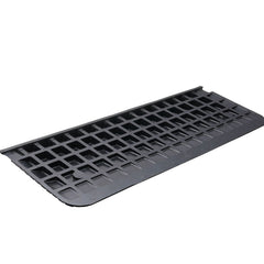Rubber Threshold Ramp, 5 cm Rise Threshold Ramp Doorway, Recycled Rubber Power Threshold Ramp Rated 15 tons Load Capacity, Non-Slip Surface Rubber Solid Threshold Ramp for Wheelchair and Scooter