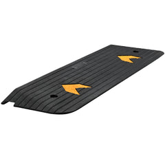 Upgraded Rubber Threshold Ramp, 2.5 cm Rise Wheelchair Ramp Doorway, Natural Curb Ramp Rated 15 tons Load Capacity, Non-Slip Textured Surface Rubber Curb Ramp for Wheelchair and Scooter
