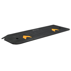 Upgraded Rubber Threshold Ramp, 2.5 cm Rise Wheelchair Ramp Doorway, Natural Curb Ramp Rated 15 tons Load Capacity, Non-Slip Textured Surface Rubber Curb Ramp for Wheelchair and Scooter