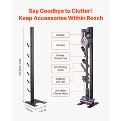 Vacuum Stand for Dyson Multi-Models Storage Bracket Holder with 6 Hooks