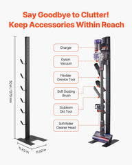 Vacuum Stand for Dyson Multi-Models Storage Bracket Holder with 6 Hooks