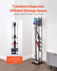 Vacuum Stand, Compatible With Dyson V6 V7 V8 V10 V11 V15, Stable Vacuum Stand Holder with Wheels for Dyson DC30 DC31 DC34 DC35 DC58 DC59 DC62 D74 Cordless Upright Vacuum Cleaners & Accessories