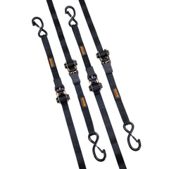 4 Pack Ratchet Tie Down Straps 2200 lbs 1"x15' Heavy Duty for Cargo
