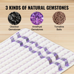Far Infrared Heating Pad Amethyst Gemstones Heating Mat with Negative Ions