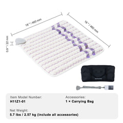 Far Infrared Heating Pad Amethyst Gemstones Heating Mat with Negative Ions
