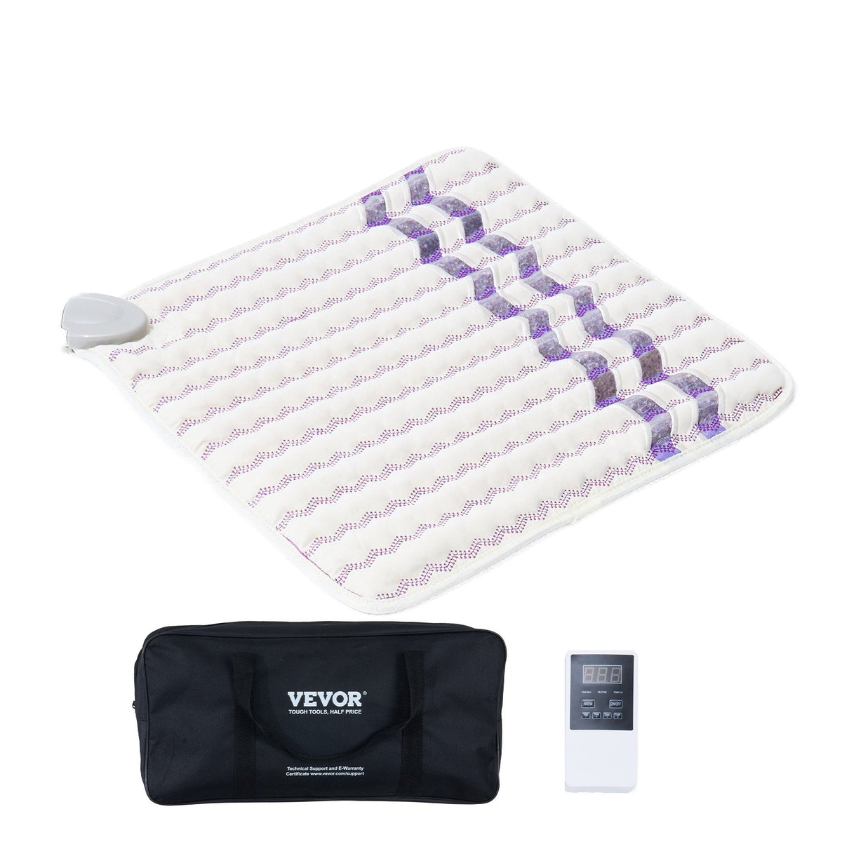 Far Infrared Heating Pad Amethyst Gemstones Heating Mat with Negative Ions