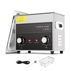 3L Ultrasonic Cleaner with Heater Timer & Basket, Professional Digital Sonic Cavitation Machine, 120W Cleaning Machine for Watch Instruments, Glasses, Coin, Metal Parts, Tool